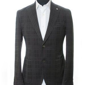 LBM 1911 Limited Edition Grey Check Slim Fit Blazer